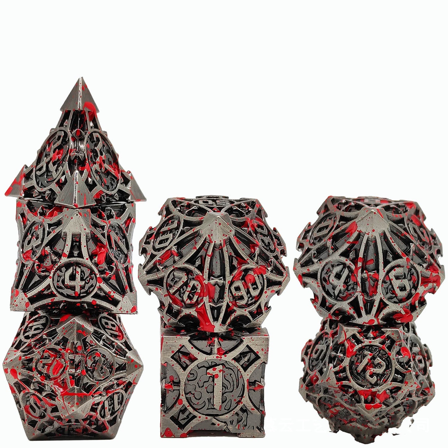 Ancient Metal Dice Set