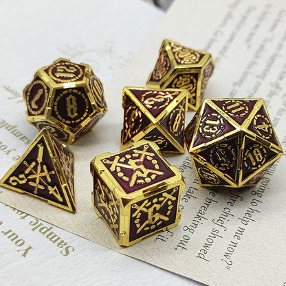 Sword and Steel Metal Dice set