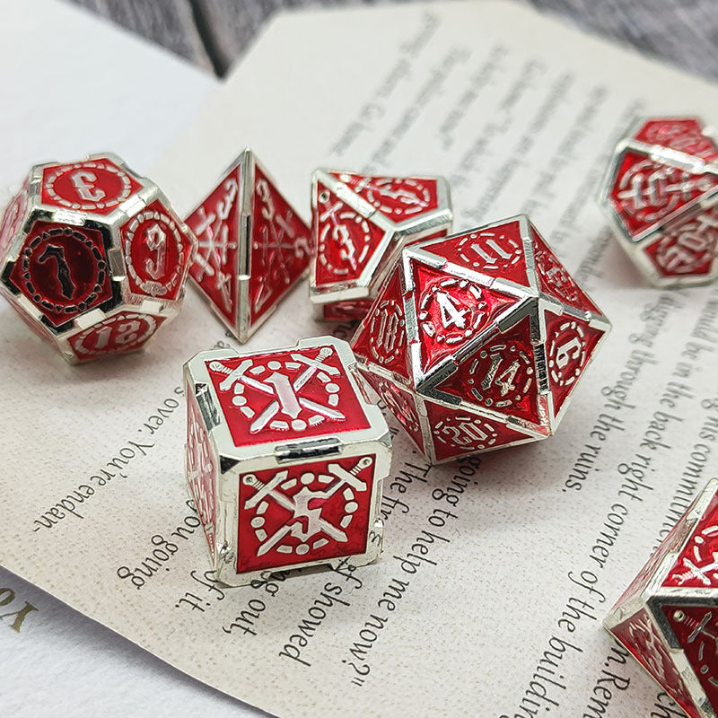 Sword and Steel Metal Dice set