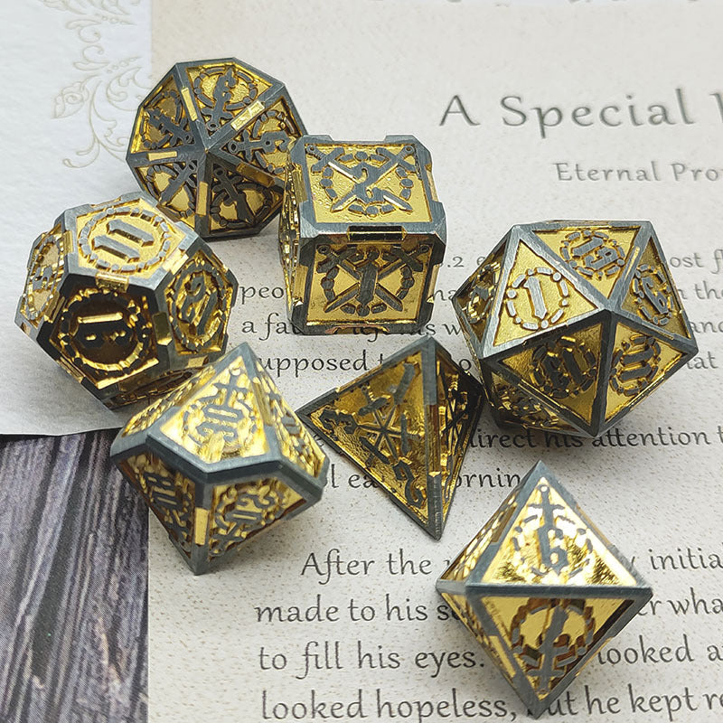 Sword and Steel Metal Dice set