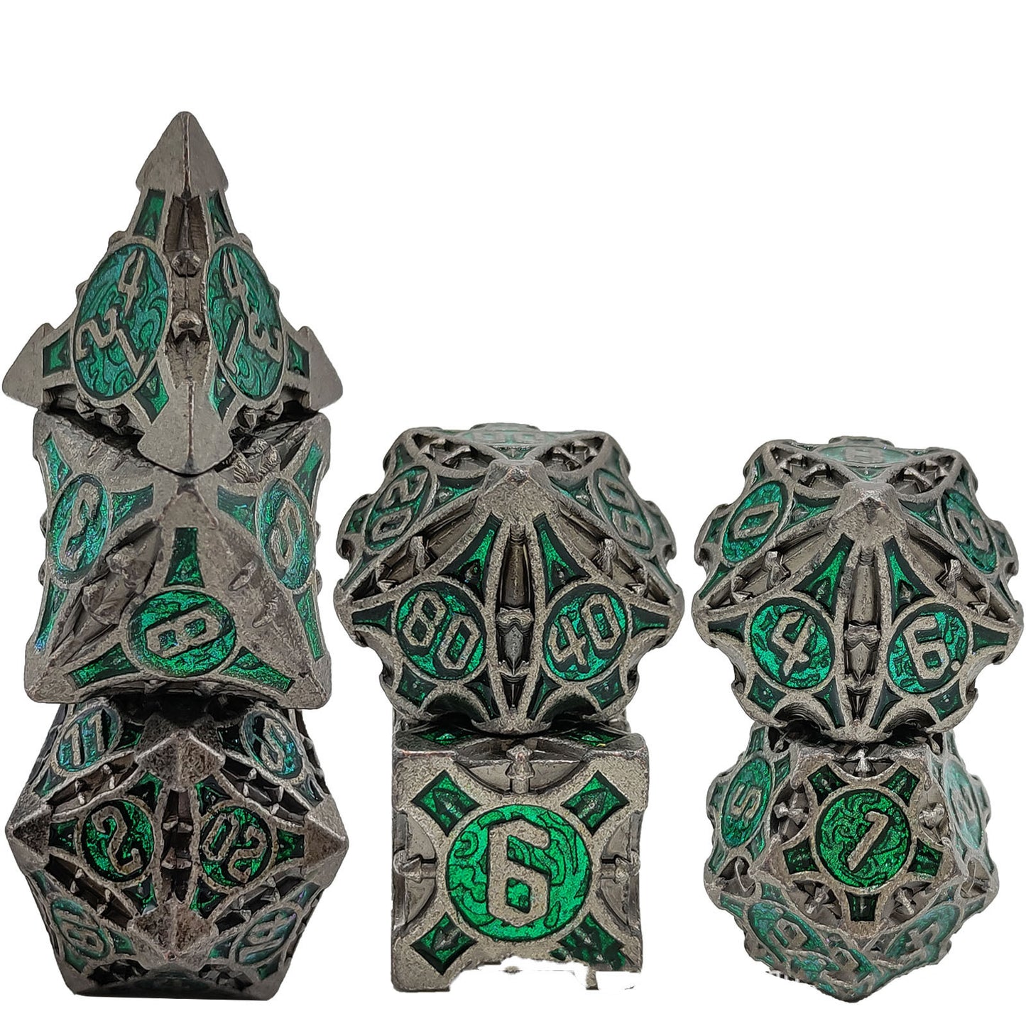 Ancient Metal Dice Set