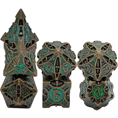 Ancient Metal Dice Set