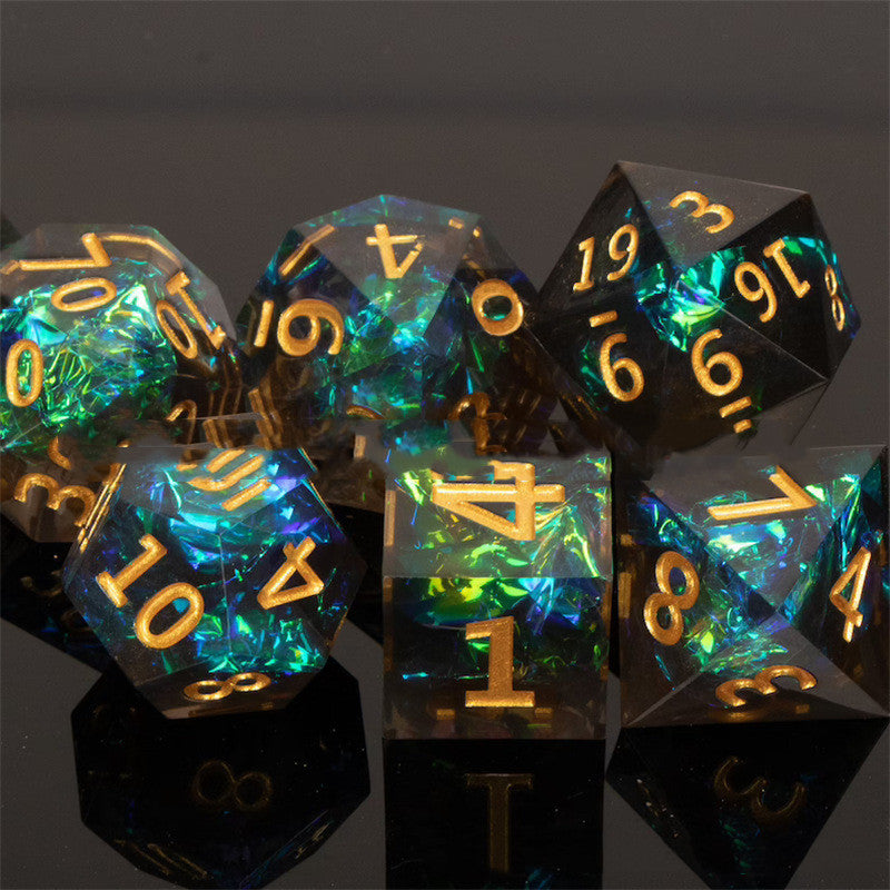 Vibrant Resin Dice Set