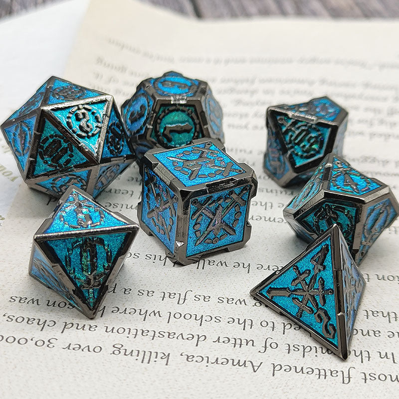 Sword and Steel Metal Dice set