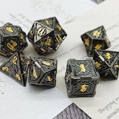 Sword and Steel Metal Dice set