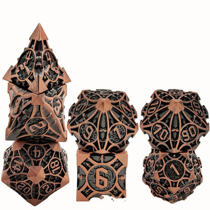 Ancient Metal Dice Set