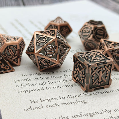 Sword and Steel Metal Dice set