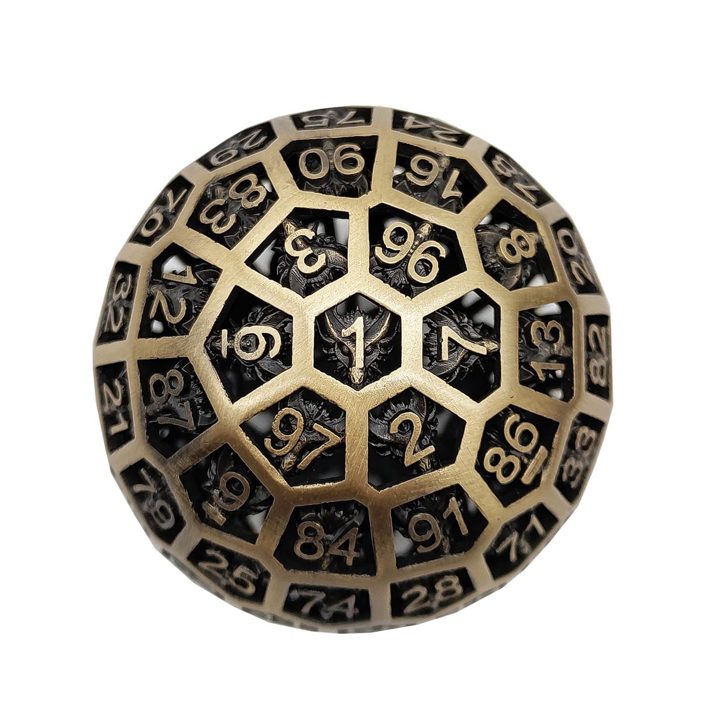 D100 Hollow Metal Dice