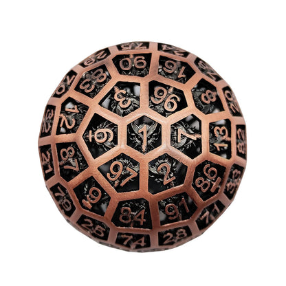 D100 Hollow Metal Dice