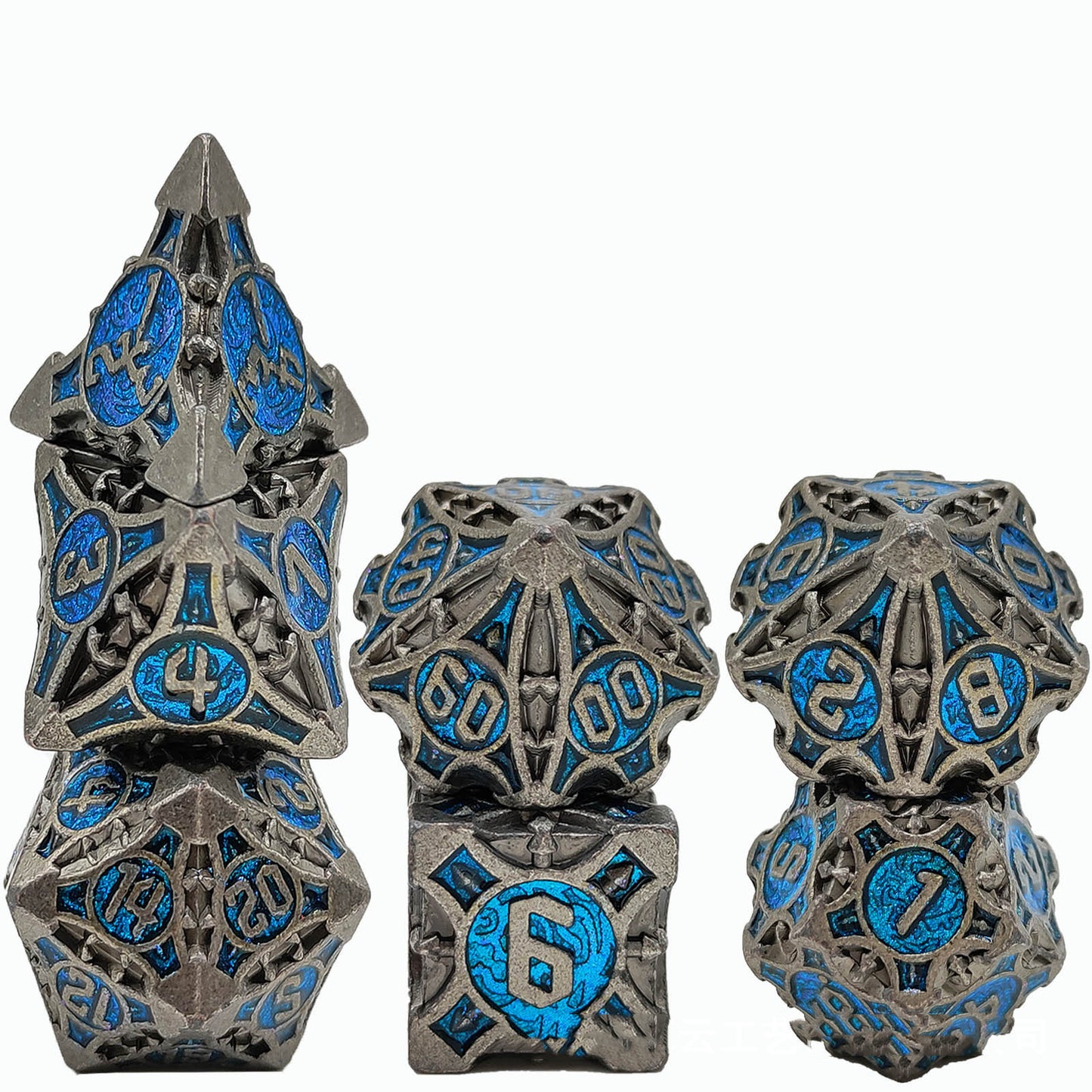 Ancient Metal Dice Set