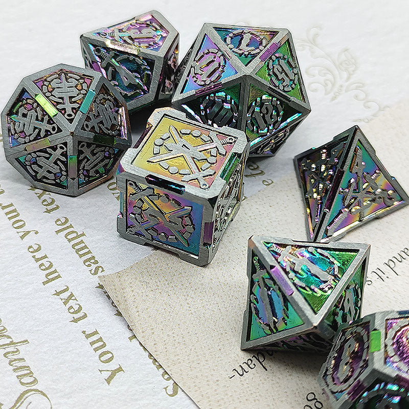 Sword and Steel Metal Dice set