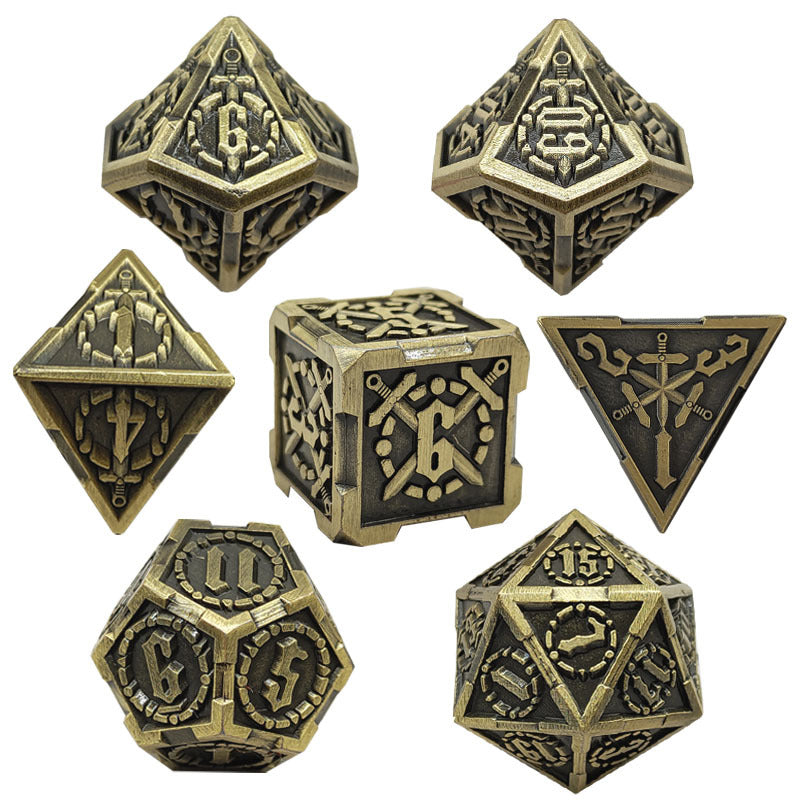 Sword and Steel Metal Dice set